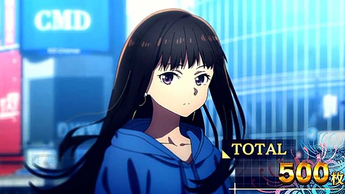 スマスロ リコリス・リコイル　AT終了画面　たきな私服