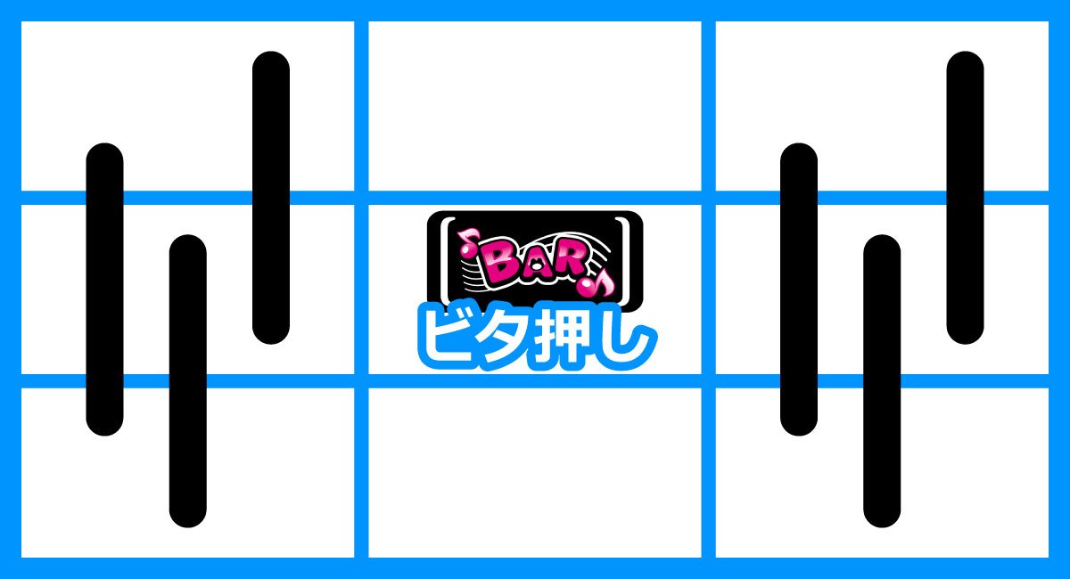 スマスロケロット5BT　ボーナス察知手順　中リール中段黒BARビタ押し