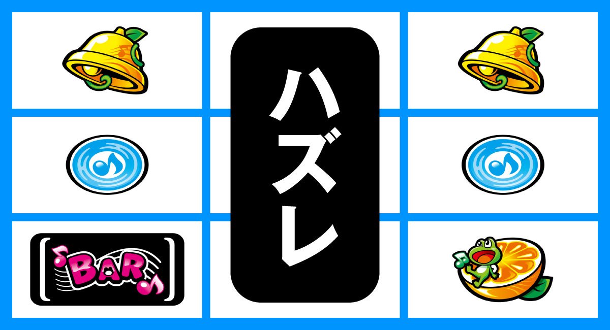 スマスロケロット5BT　リーチ目　ベル・リプレイハサミテンパイハズレ