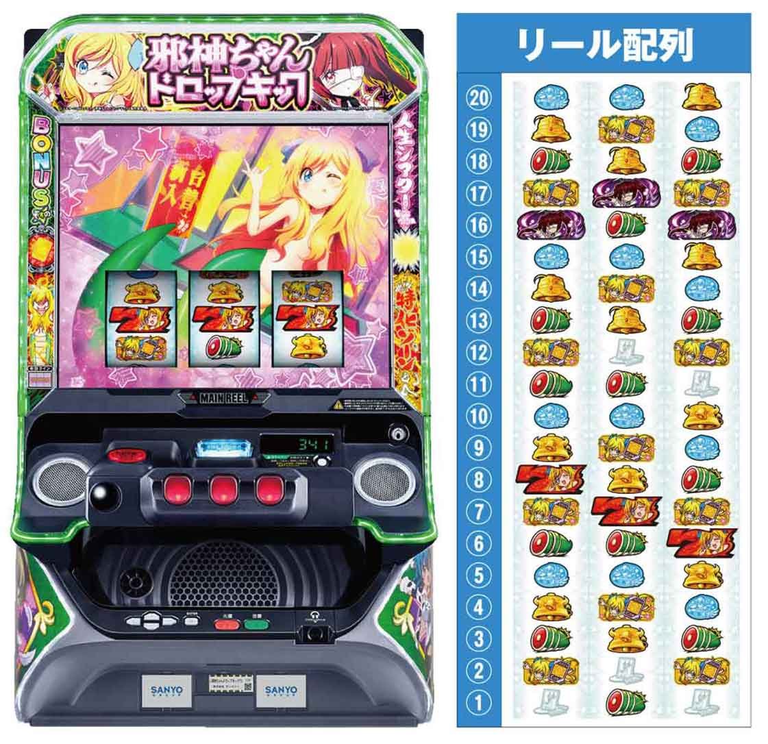 L邪神ちゃんドロップキック　筐体　リール配列