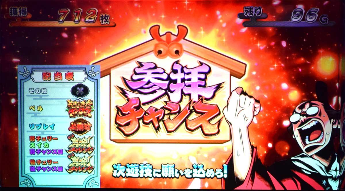 スマスロ やじきた道中記参る！　参拝チャンス　喜多さん
