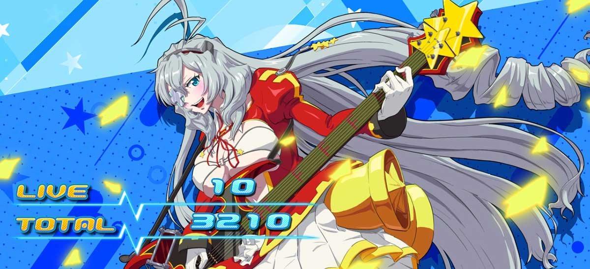 Lすーぱぁびん娘　AT終了画面　しす娘ライブ衣装