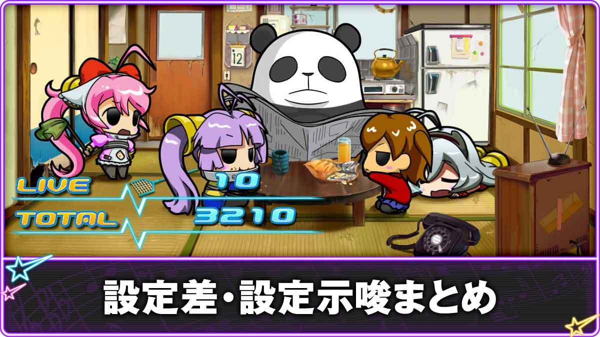 Lすーぱぁびん娘　設定差・設定示唆TOP