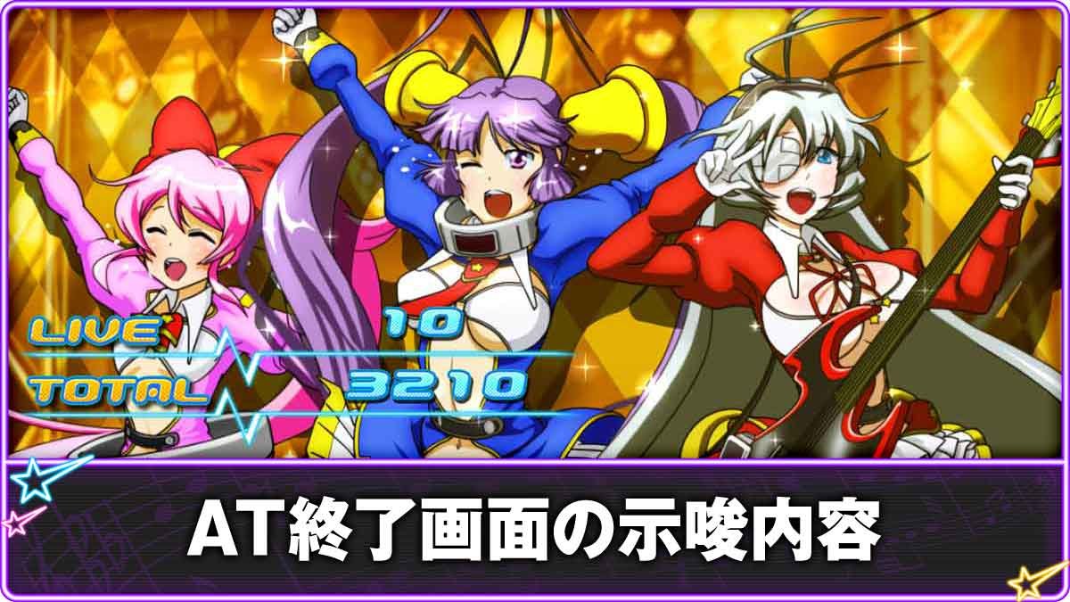 Lすーぱぁびん娘　AT終了画面TOP