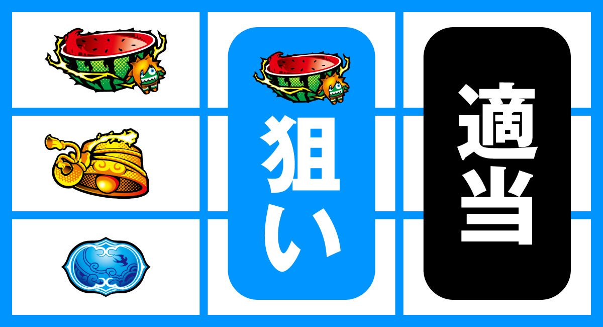 スマスロ ストリートファイター6　順押しBAR狙い　上段スイカ停止時