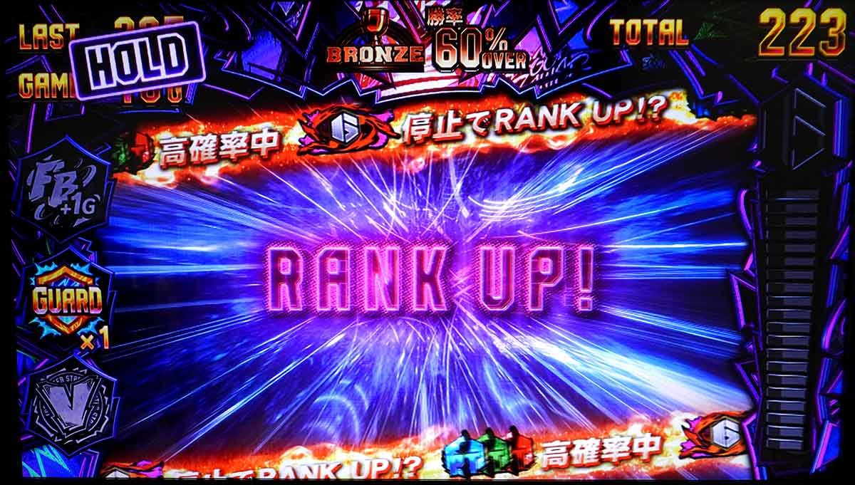 スマスロ ストリートファイター6　ボーナス　ランクアップ前兆