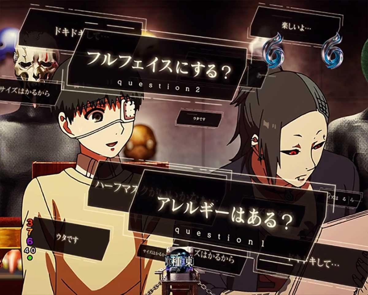 東京喰種 999 デカヘソ 通常時の予告・演出信頼度 リーチ演出信頼度 キャラリーチ ウタ