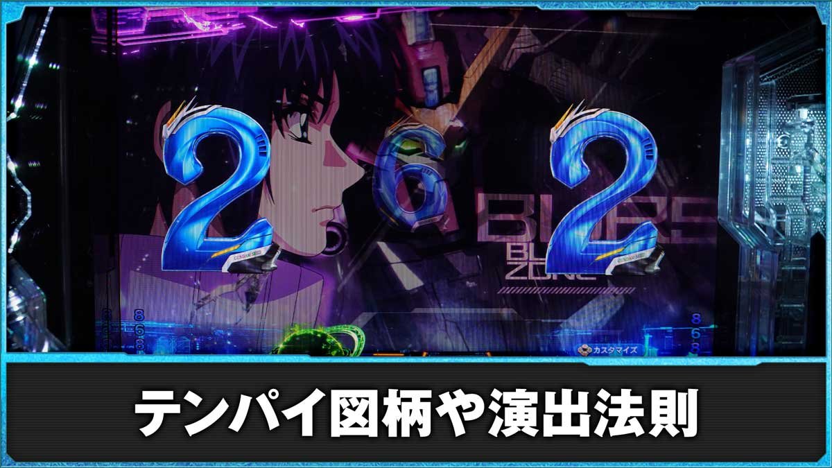 eフィーバー機動戦士ガンダムSEED クライマックス　テンパイ図柄や演出法則の詳細