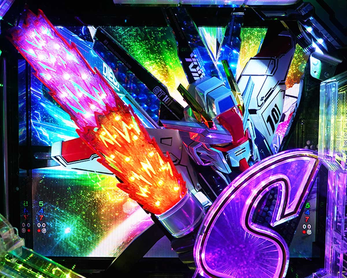 eフィーバー機動戦士ガンダムSEED クライマックスの特徴　筐体役物CLIMAXレバー