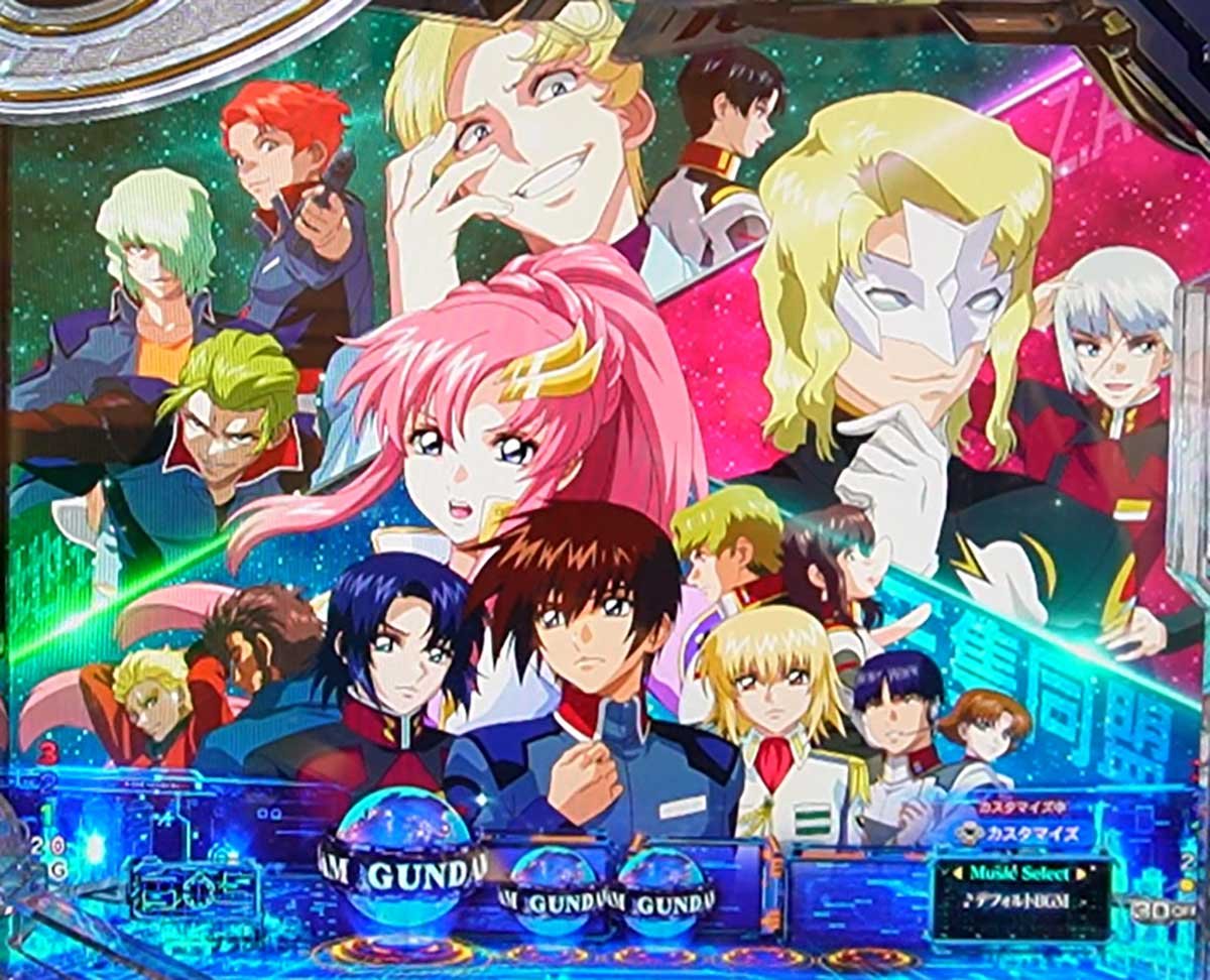 eフィーバー機動戦士ガンダムSEED クライマックス　リーチ前予告　キャラ紹介予告