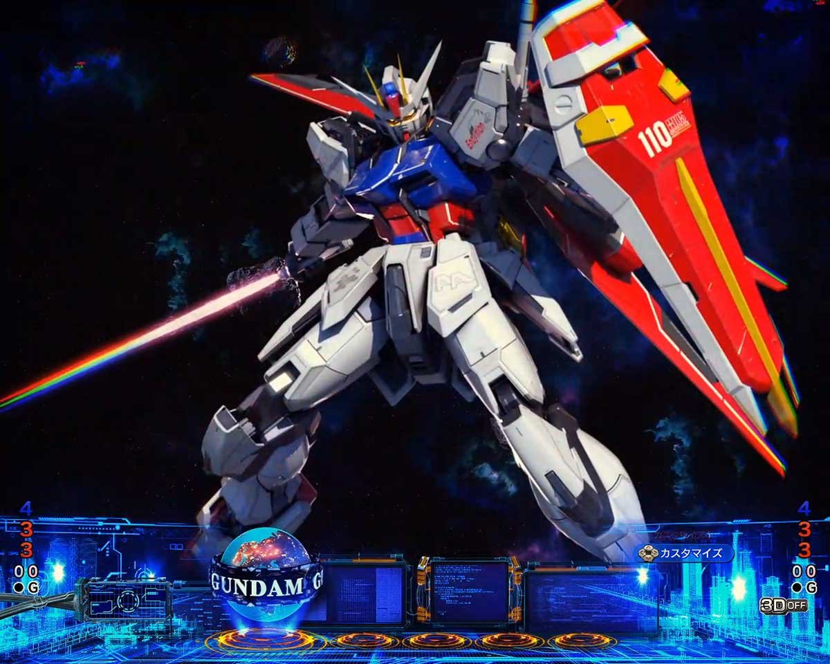 eフィーバー機動戦士ガンダムSEED クライマックス　リーチ前予告　モビルスーツSU予告　SU1_ストライク