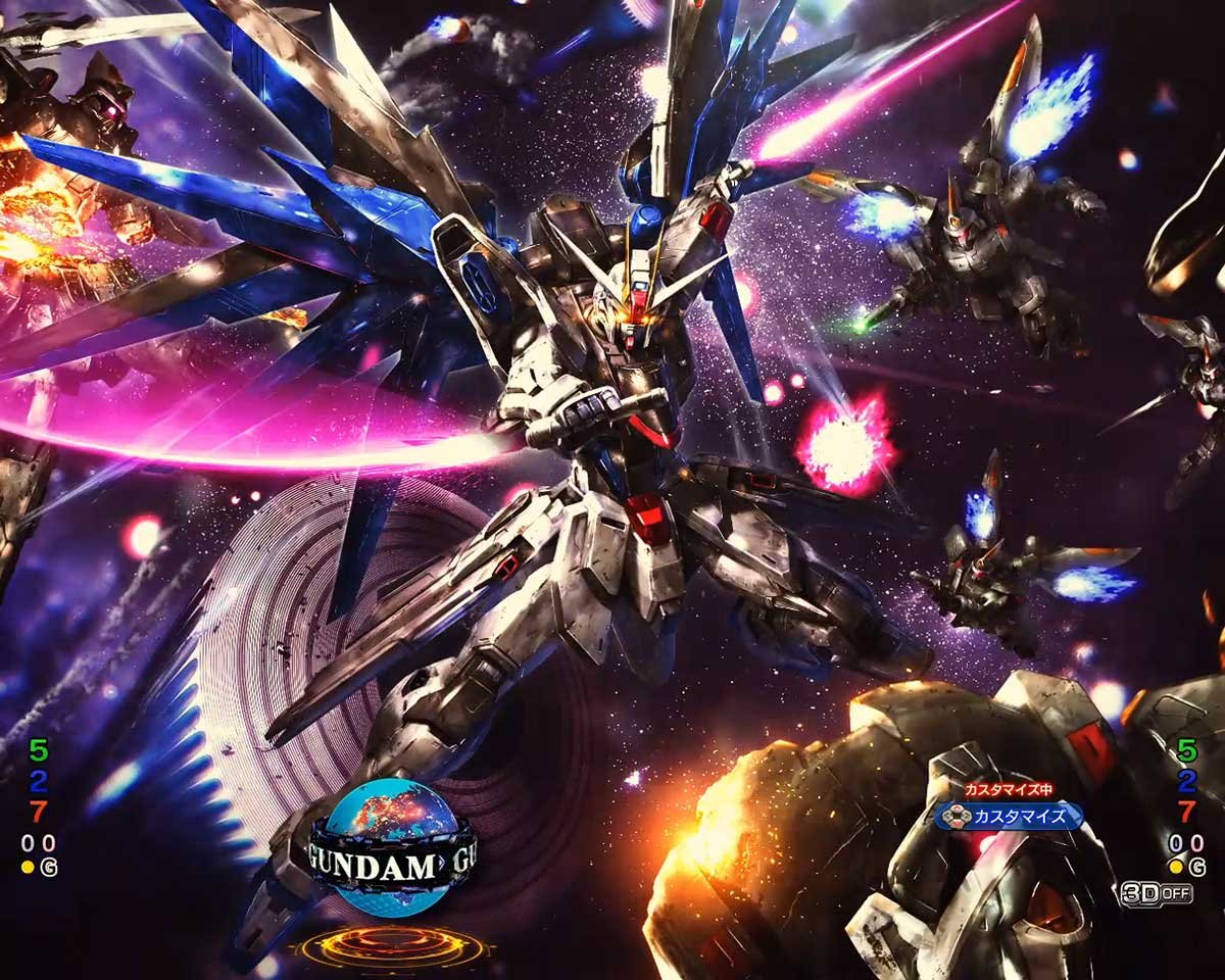 eフィーバー機動戦士ガンダムSEED クライマックス　リーチ後予告　フリーダム