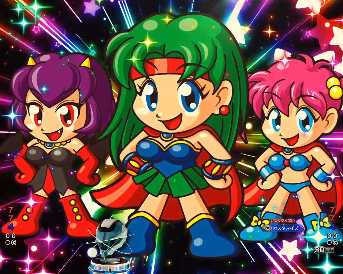eフィーバー機動戦士ガンダムSEED クライマックス　リーチ後予告　プレミアム（夢夢ちゃん、ナナちゃん、ジャムちゃん）