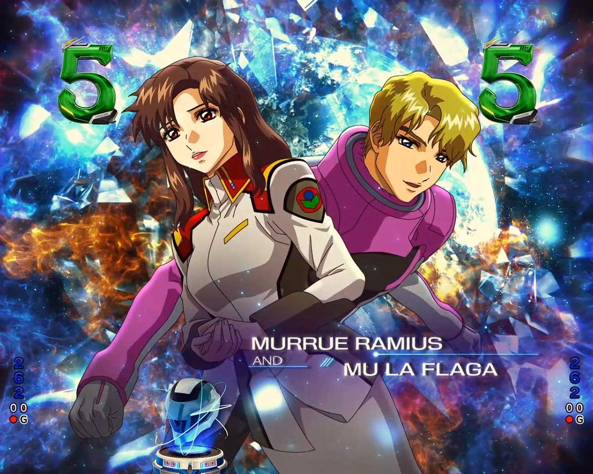 eフィーバー機動戦士ガンダムSEED クライマックス　リーチ演出　キャラクターリーチ　マリュー＆ムウ