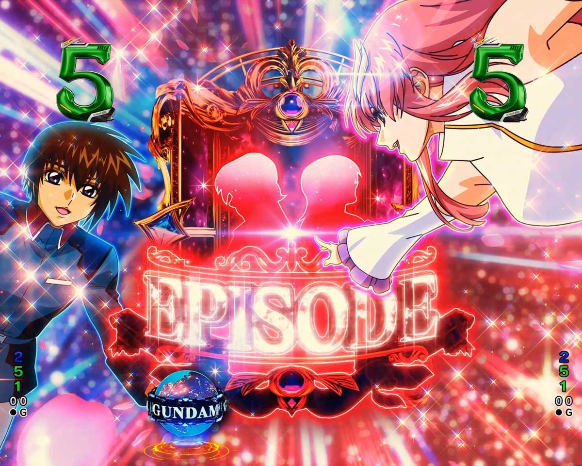 eフィーバー機動戦士ガンダムSEED クライマックス　リーチ演出　キャラクターリーチ　キラ＆ラクス