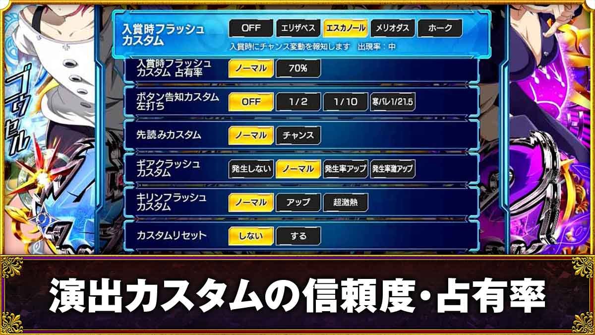 e七つの大罪3　演出カスタムTOP