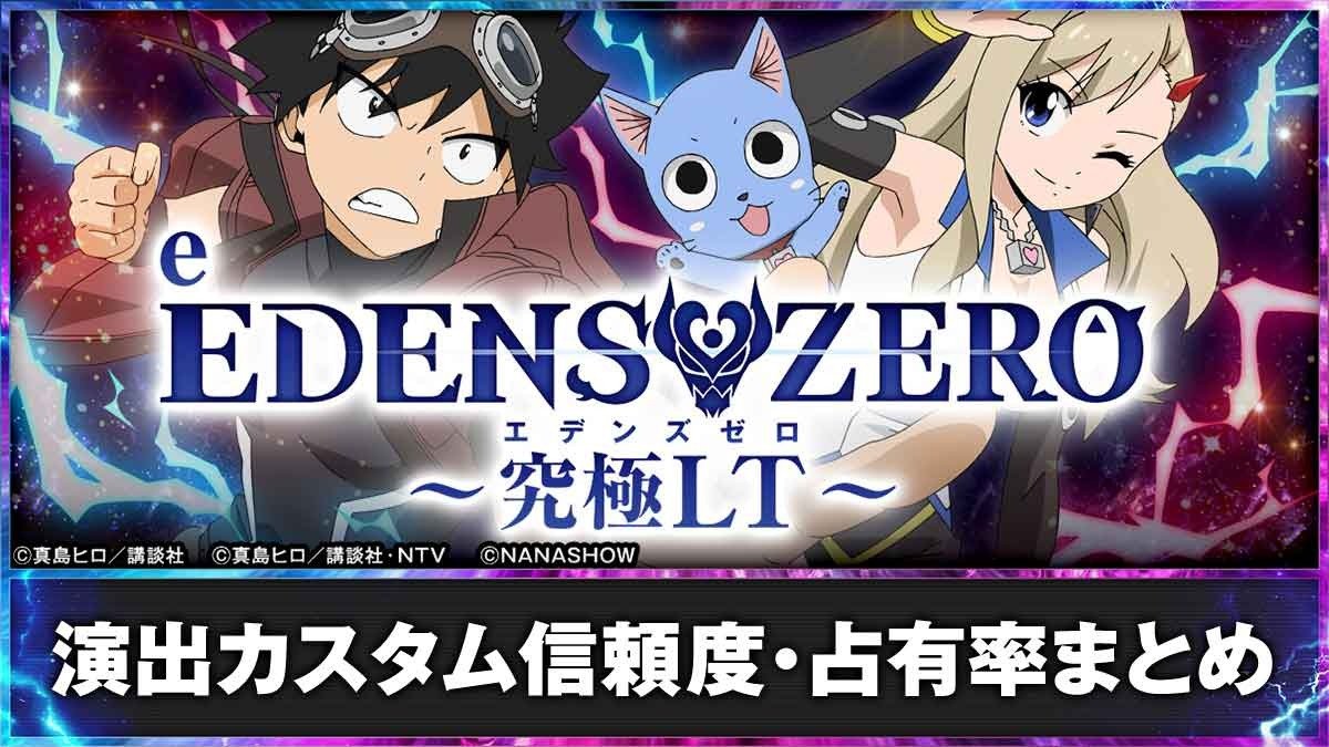 e EDENS ZERO ～究極LT～　演出カスタム機能の信頼度と占有率　TOP画像