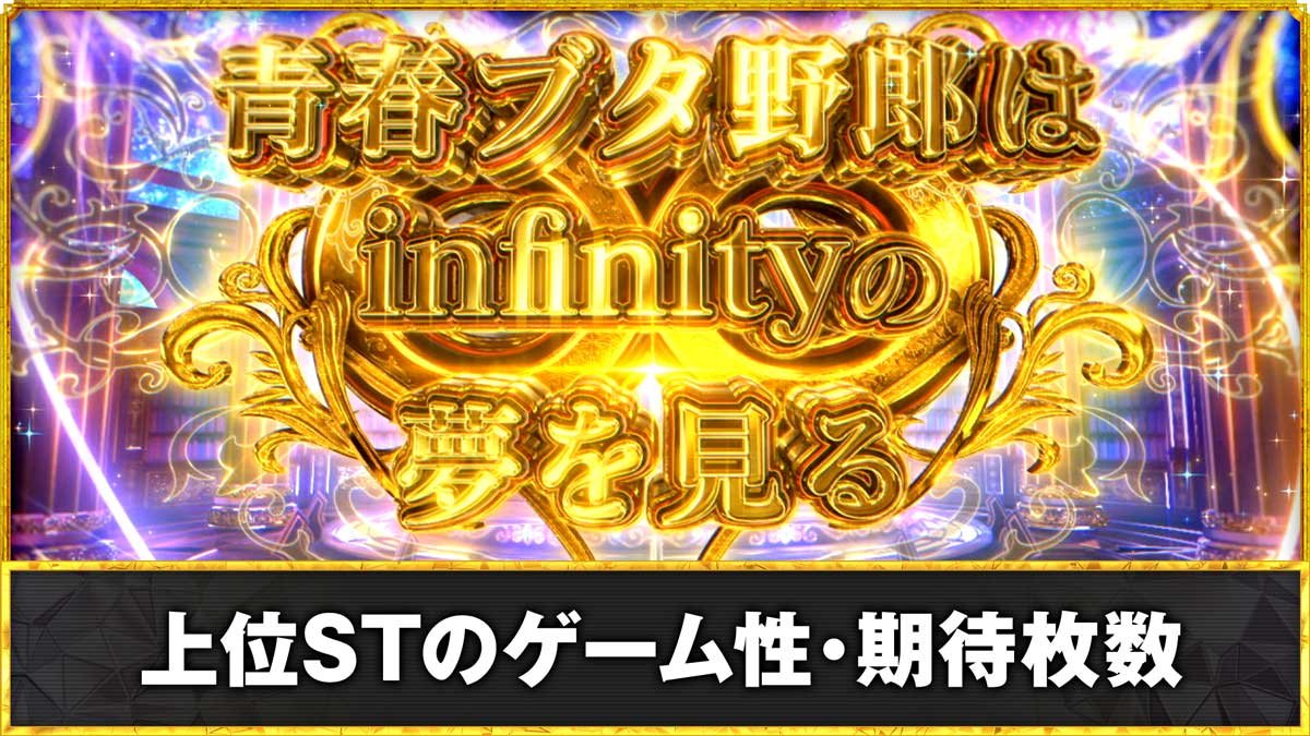 L青春ブタ野郎はバニーガール先輩の夢を見ない　上位STのゲーム性・期待枚数