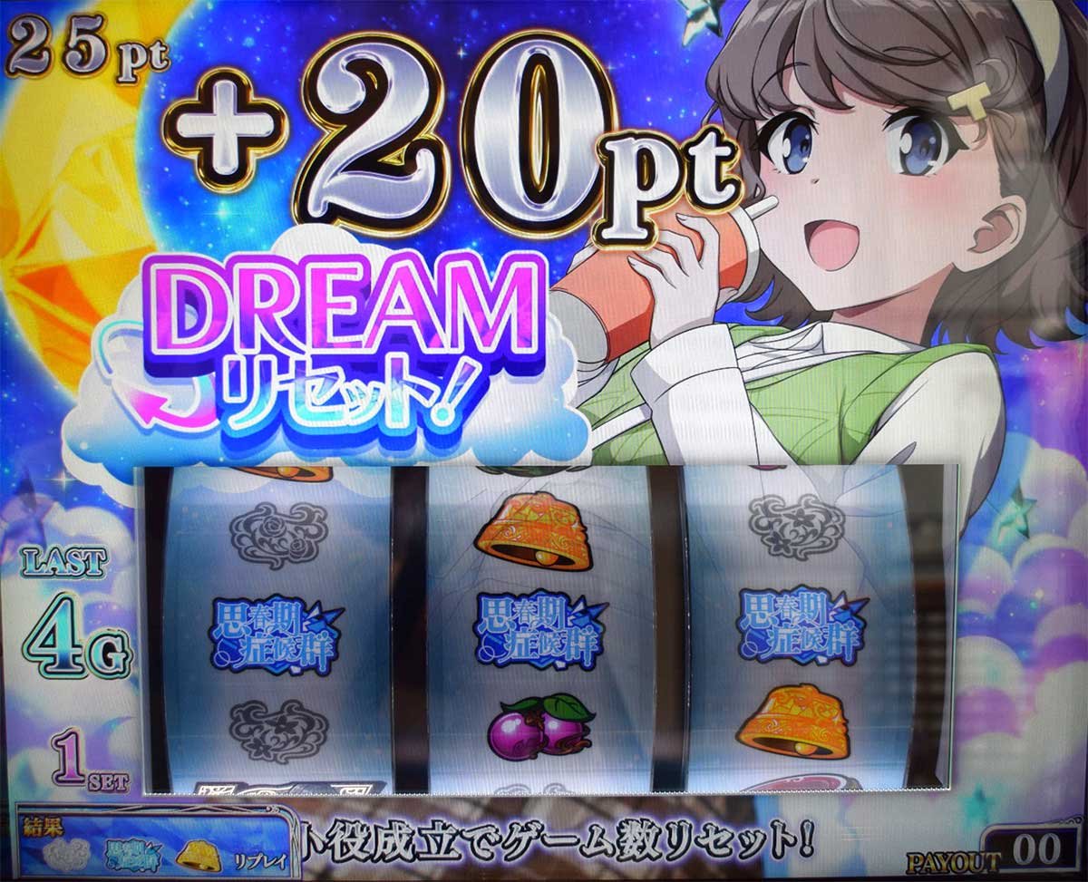 L青春ブタ野郎はバニーガール先輩の夢を見ない　ドリームコレクション　20pt獲得　ゲーム数リセット