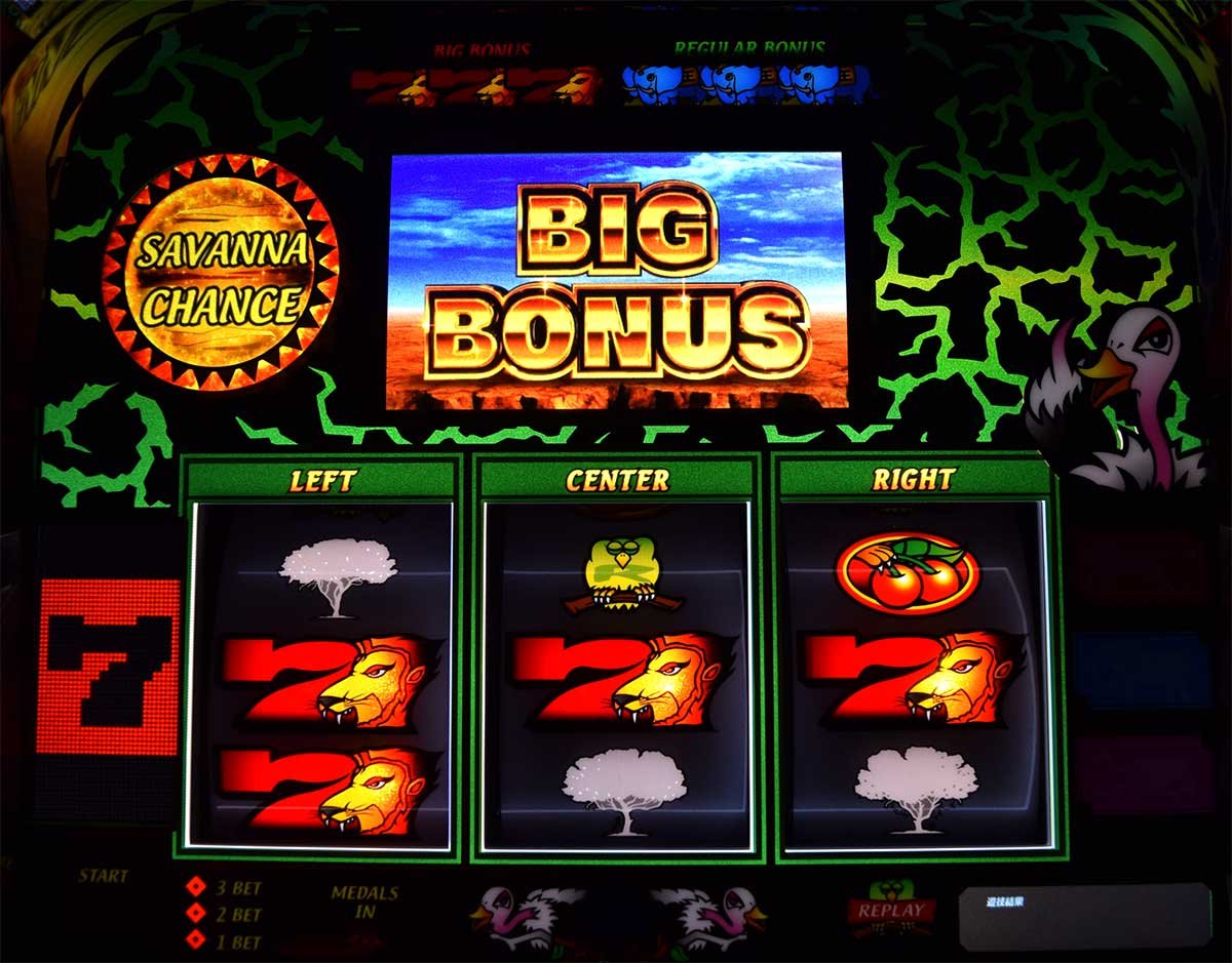 スマスロ 獣王　BIGBONUS　赤7揃い