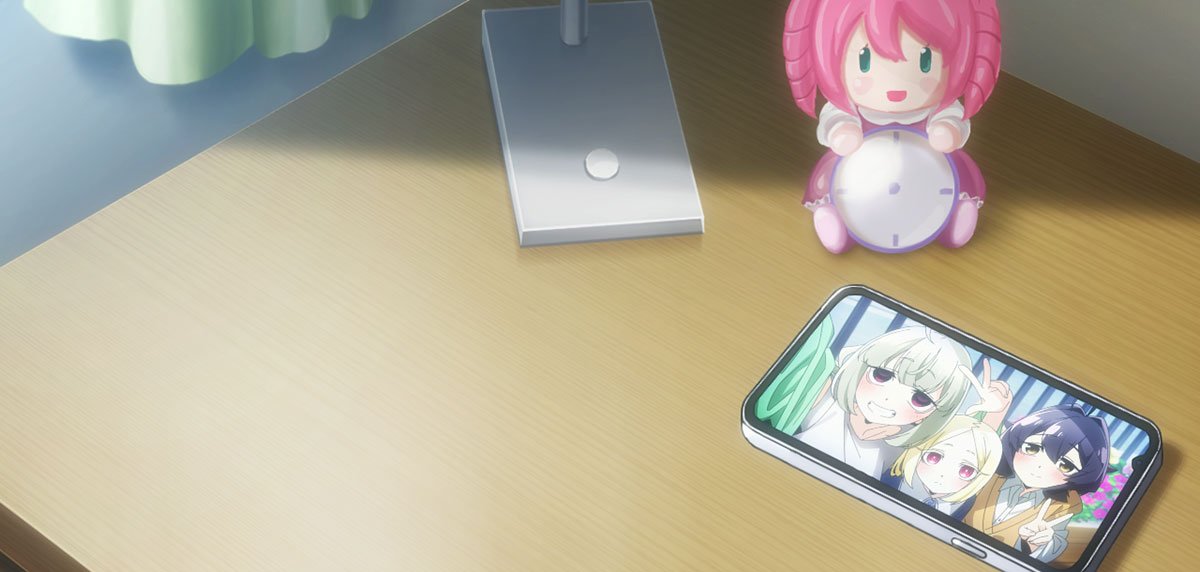 L魔法少女にあこがれて　ボーナス終了画面　机と携帯
