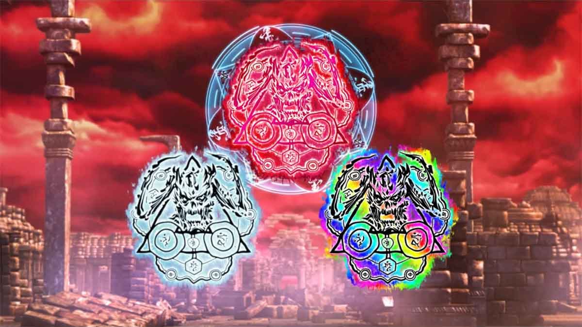 L牙狼 闇を照らす者　究極魔戒ラッシュ　ゲート　白・赤・虹