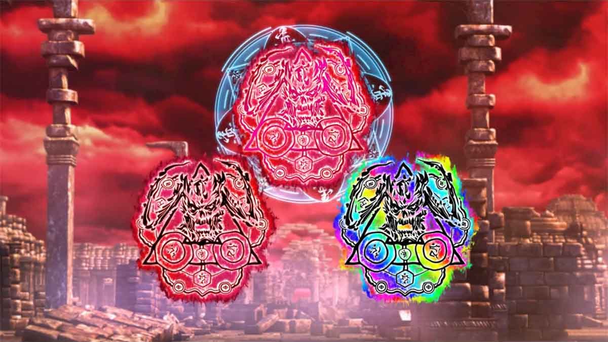 L牙狼 闇を照らす者　究極魔戒ラッシュ　ゲート　赤・赤・虹