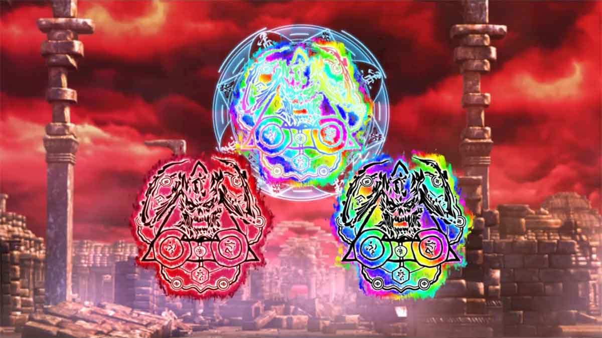 L牙狼 闇を照らす者　究極魔戒ラッシュ　ゲート　赤・虹・虹