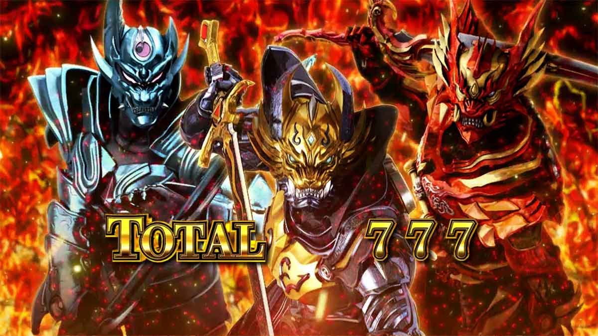 L牙狼 闇を照らす者　初当たり・上位CZ終了画面　魔戒騎士集合