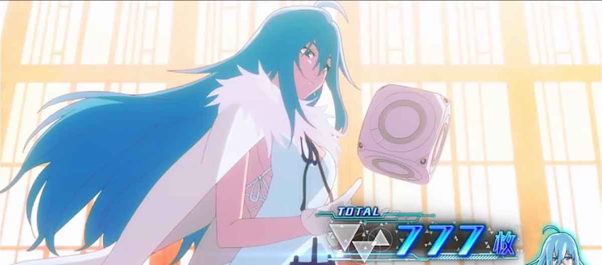 スロット Vivy -Fluorite Eye’s Song-　AT終了画面　ヴィヴィ&マツモト