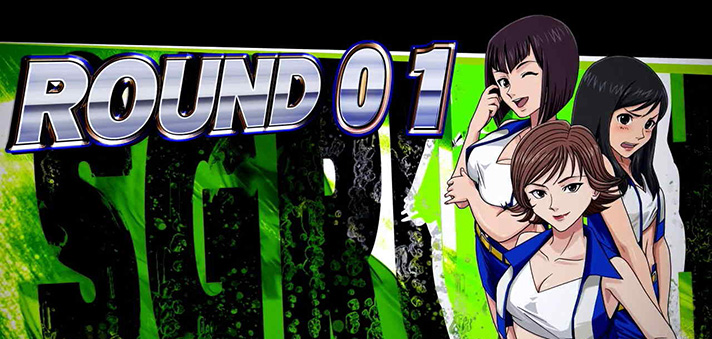 スマスロモンキーターンⅤ　ラウンド開始画面　香子たち　艇界のヒロイン示唆