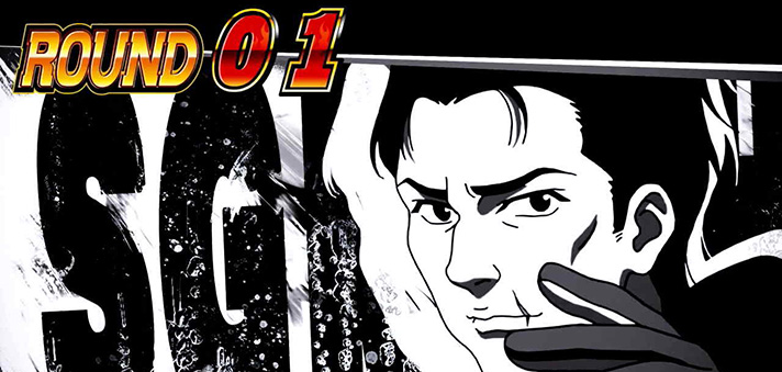 スマスロモンキーターンⅤ AT ラウンド開始画面 モノクロ榎木 モノクロ背景