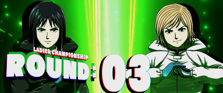 スマスロモンキーターンⅤ　女子王座決定戦　ラウンド開始画面　櫛田＆萩原