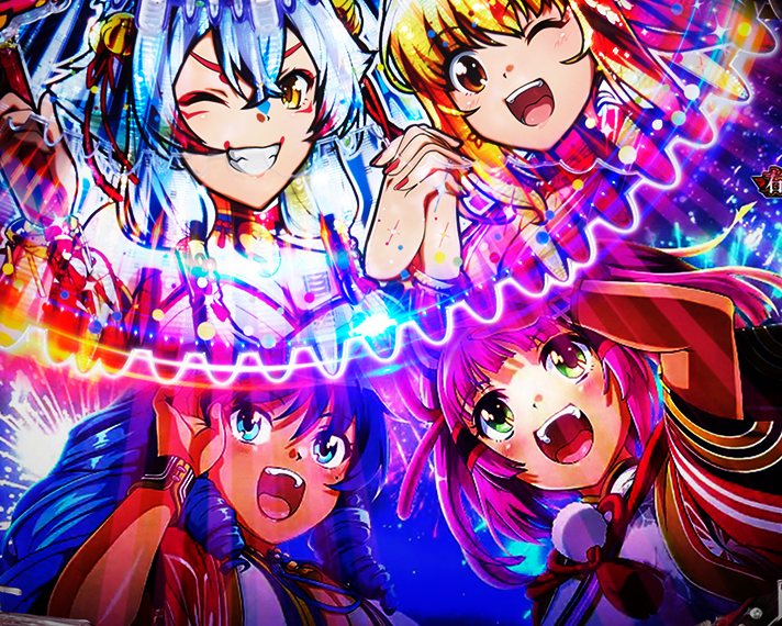 P海物語 極JAPAN モード共通演出 花火フラッシュ