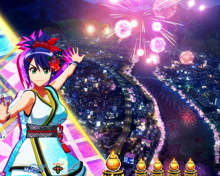 P海物語 極JAPAN 選べる4つのモード 演舞ステップアップ予告 ステップ1