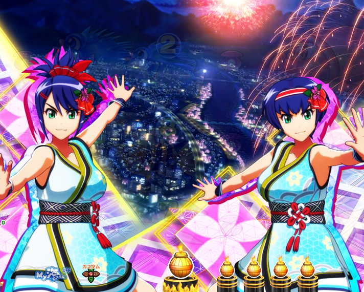 P海物語 極JAPAN 選べる4つのモード 演舞ステップアップ予告 ステップ2