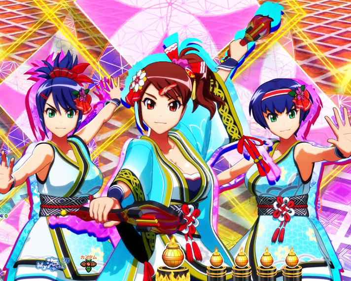 P海物語 極JAPAN 選べる4つのモード 演舞ステップアップ予告 ステップ3