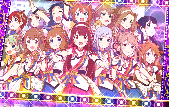 スマスロ アイドルマスター ミリオンライブ！ ネクストプロローグ　ボーナス終了画面　紫枠