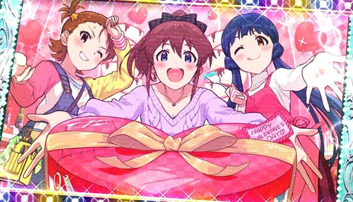 スマスロ アイドルマスター ミリオンライブ! ネクストプロローグ ボーナス終了画面 白枠 バレンタイン