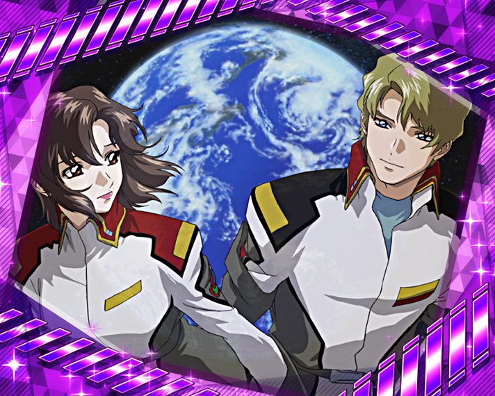 Lパチスロ機動戦士ガンダムSEED　紫枠「マリュー＆ムウ」