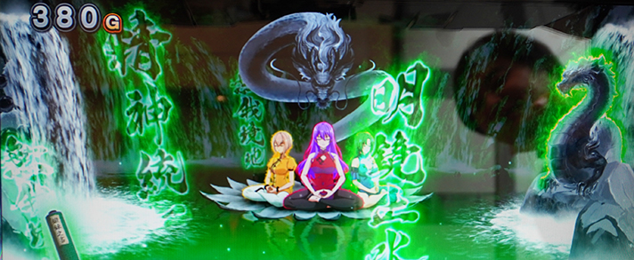 L麻雀物語　修行ステージ　緑背景