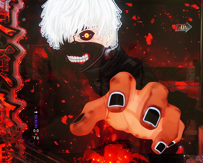 e東京喰種 RUSH突入チャレンジ 一発告知チャレンジ 復活RUSH突入演出