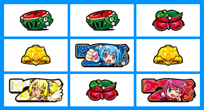 LBパチスロ1000ちゃんA リーチ目(小山黄7/青7/赤7)