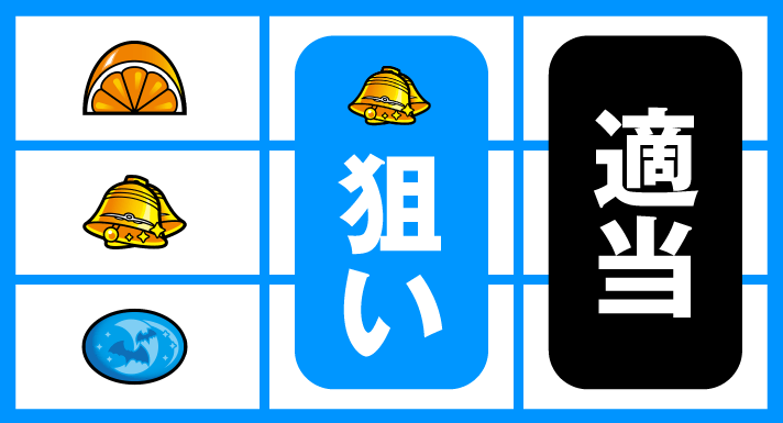 スマスロニューパルサーBT 順押し赤7狙い ベル、オレンジ