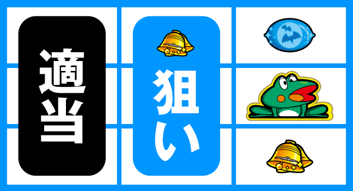 スマスロニューパルサーBT 逆押しカエル狙い リプレイ、ベル