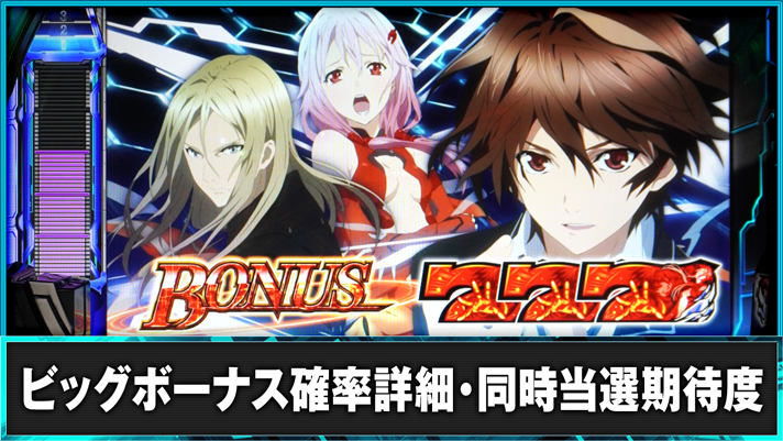 スマスロ ギルティクラウン2 ビッグボーナス確率詳細・同時当選期待度