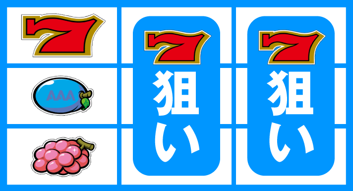 アレックス ブライト ボーナス察知手順 赤7上段停止時