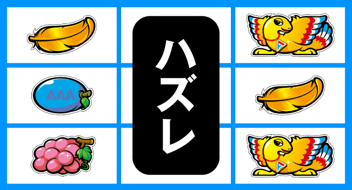 アレックス ブライト　順押し鳥狙い時の主なリーチ目