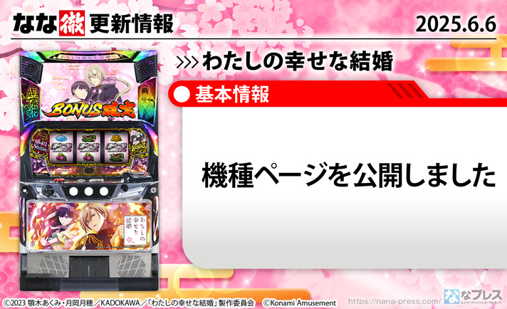 わたしの幸せな結婚 更新情報の概要