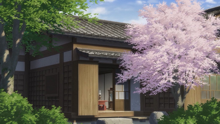 わたしの幸せな結婚　ボーナス終了画面　家+桜